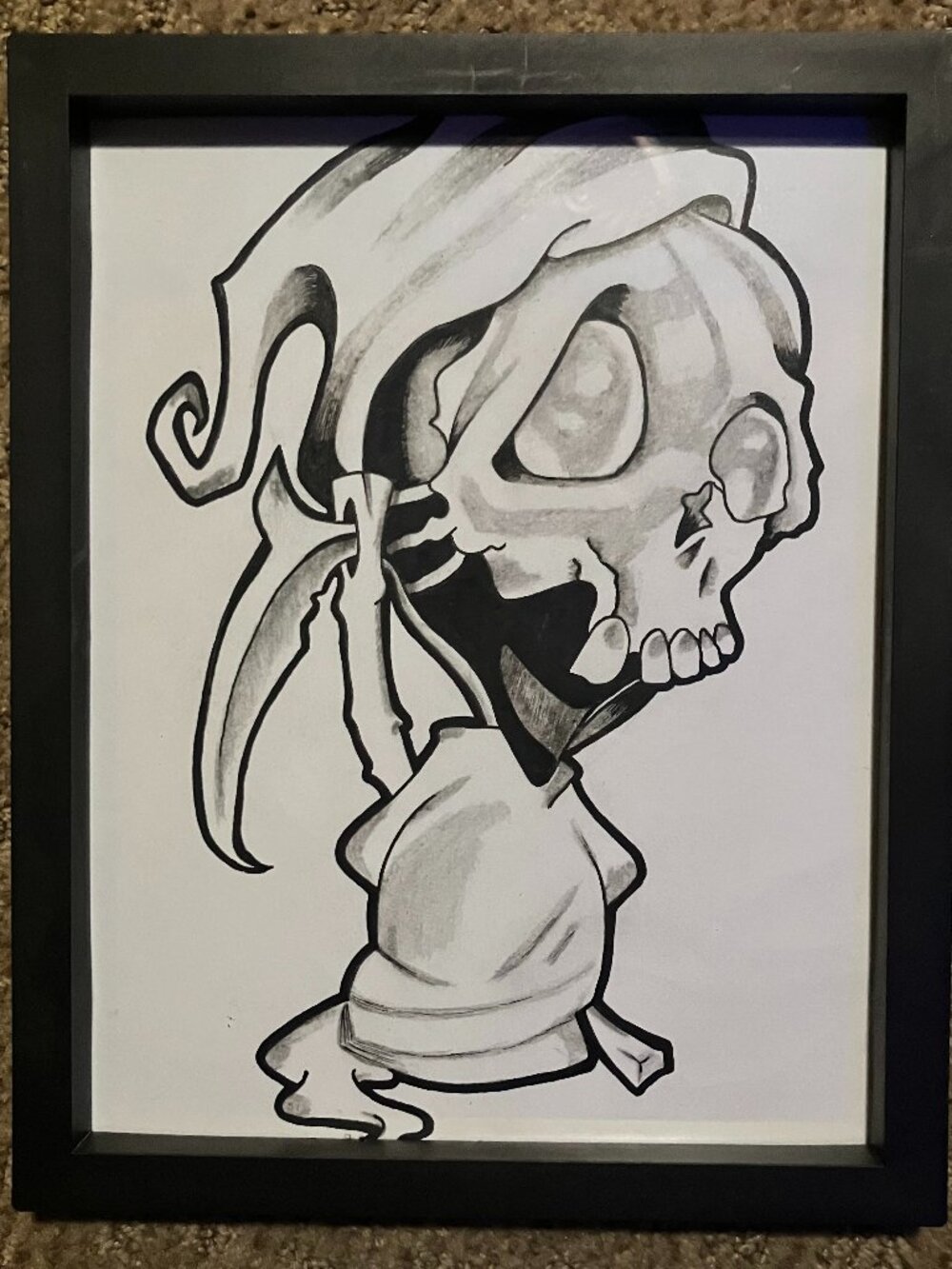Young Grim Reaper (Framed)
